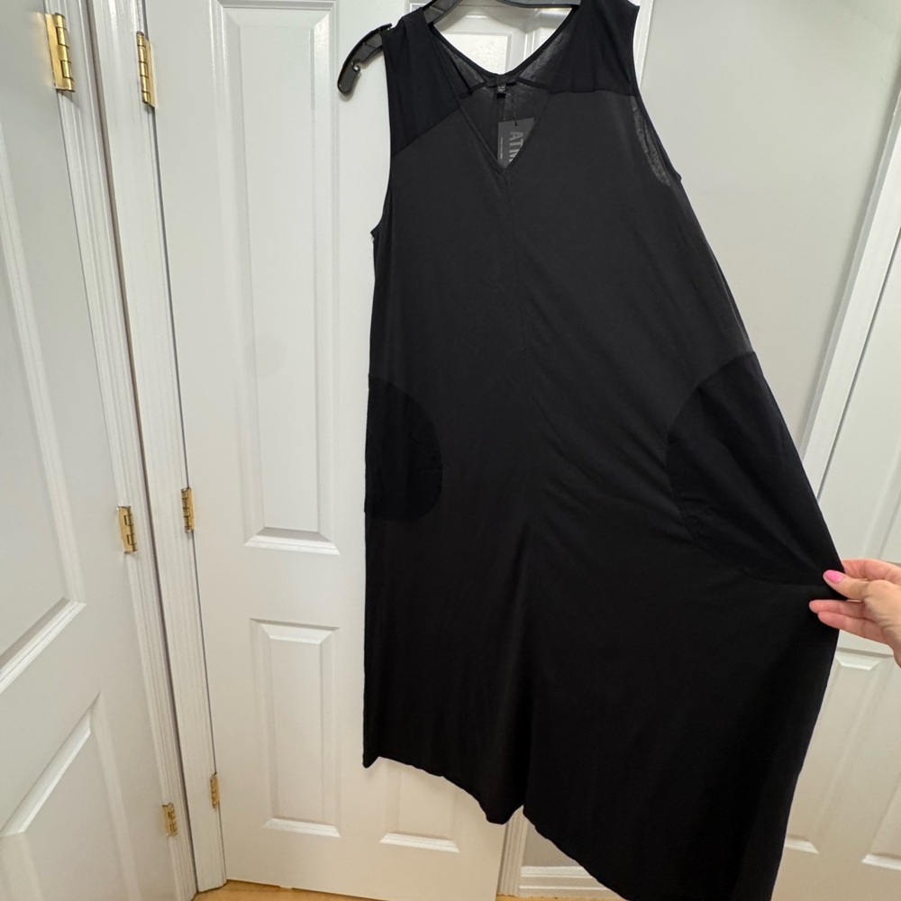 ATM Black Sleeveless Dress